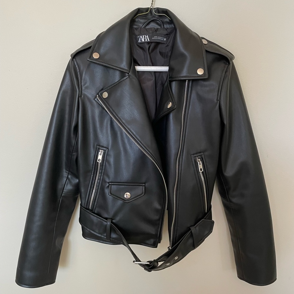 Zara leather jacket